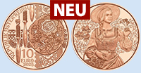 Prämie A - 10 EUR Kupfermünze "Aufdirndin - Leinen"
