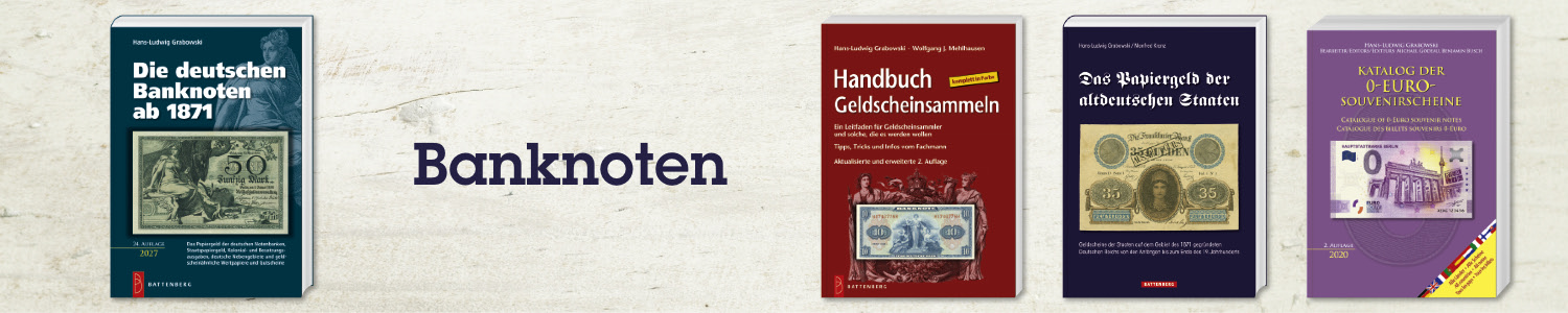 Banner-Picture for 'Banknoten' redirecting to '/sammeln/buecher?category=geldscheine'.