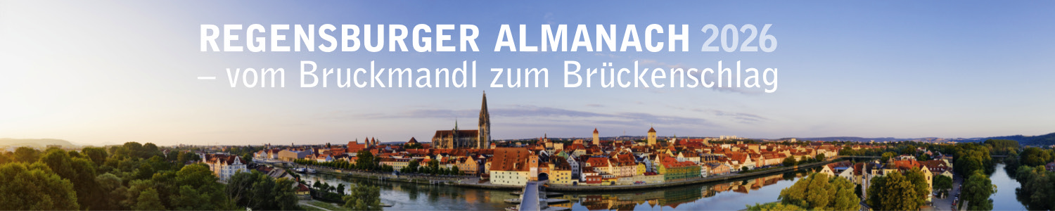 Banner-Picture for 'Regensburger Almanach' redirecting to '/Heimat/Buecher?category=regensburger-almanach'.