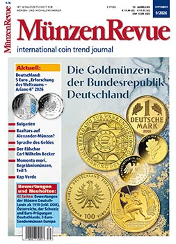 MünzenRevue Ausgabe 09/2026 - Cover