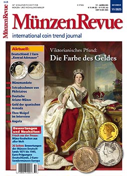 MünzenRevue Ausgabe 11/2025 MünzenRevue Ausgabe 11/2025 - Cover